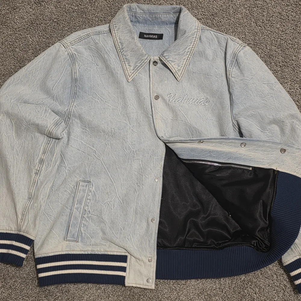 Nahmias Light Blue Varsity Jacket - Picture 5 of 7